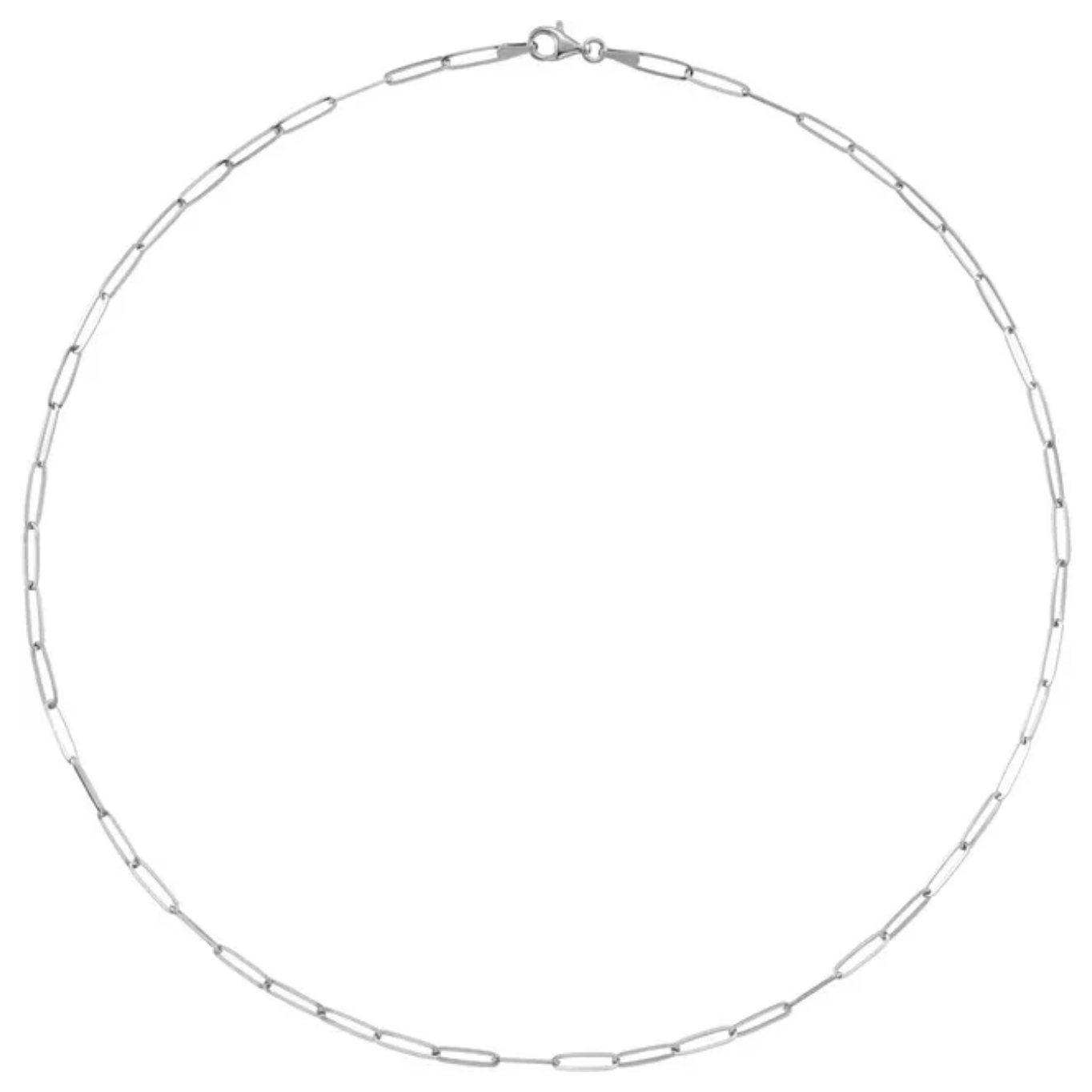 Paperclip Chain Link Necklace