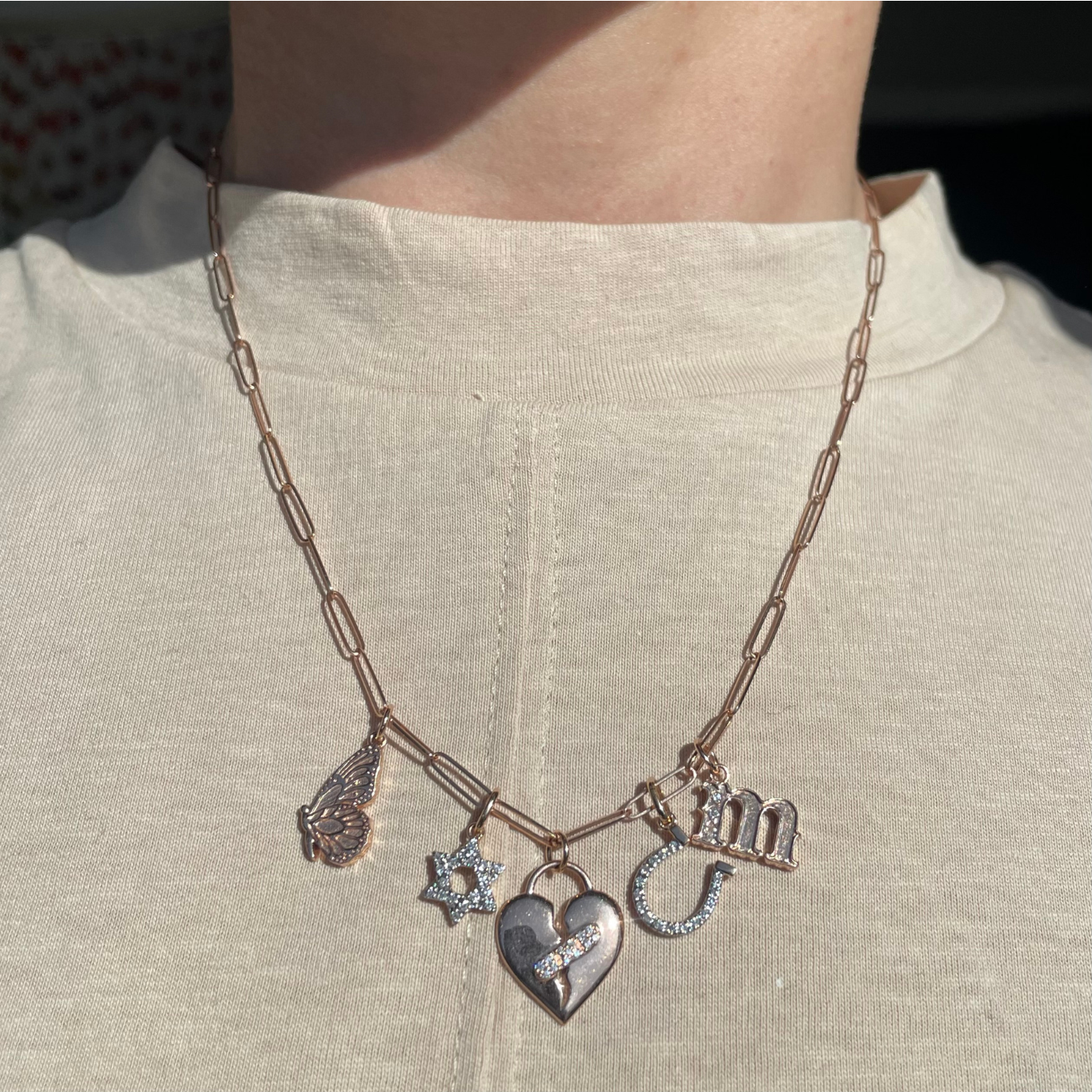 Paperclip Chain Link Necklace