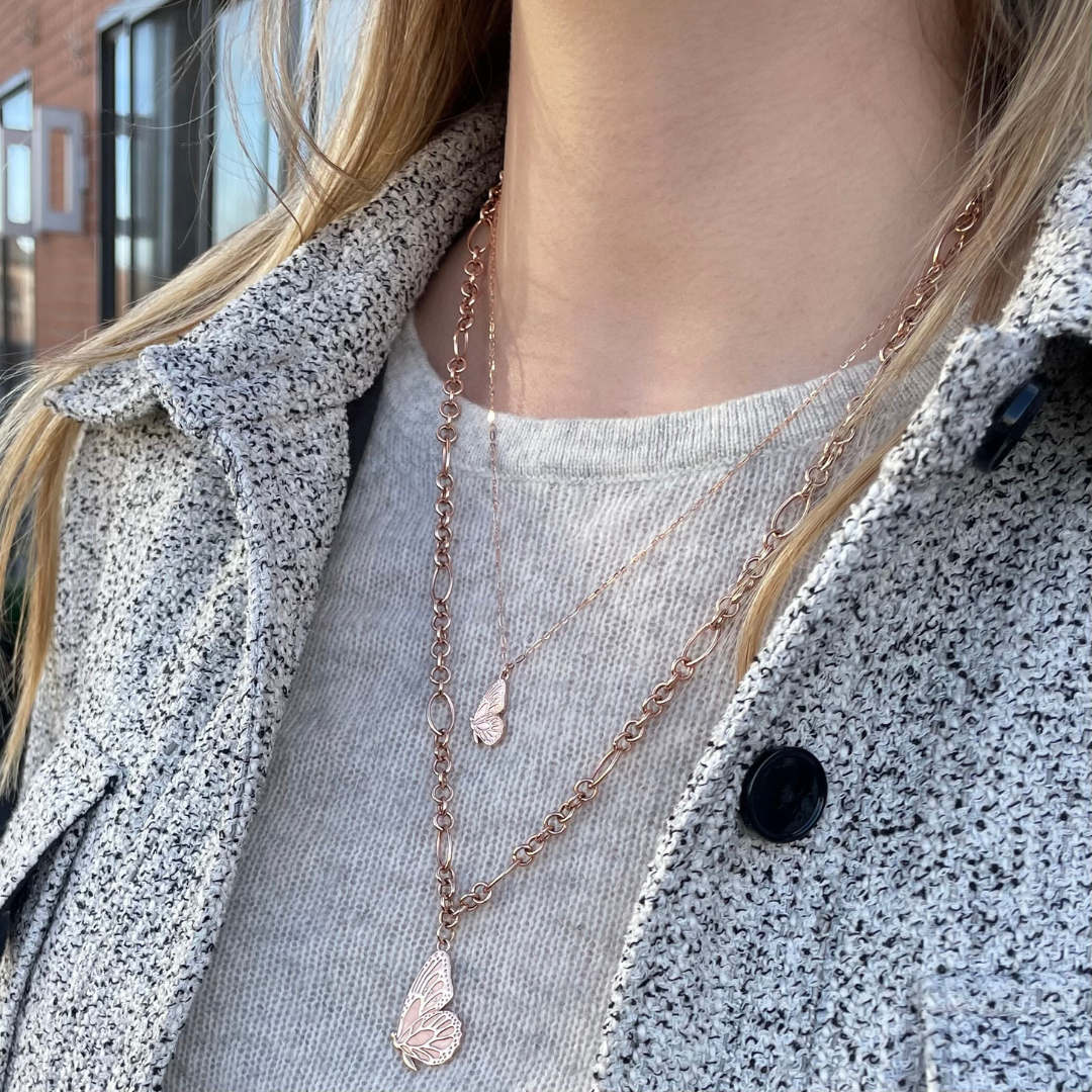 Mini Butterfly Kisses Necklace