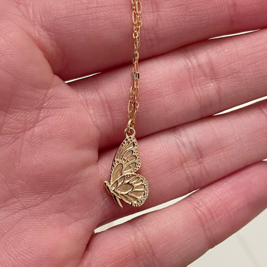 Mini Butterfly Kisses Necklace