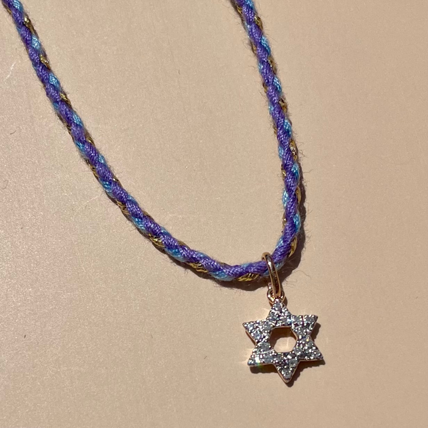 Diamond Star of David Pendant