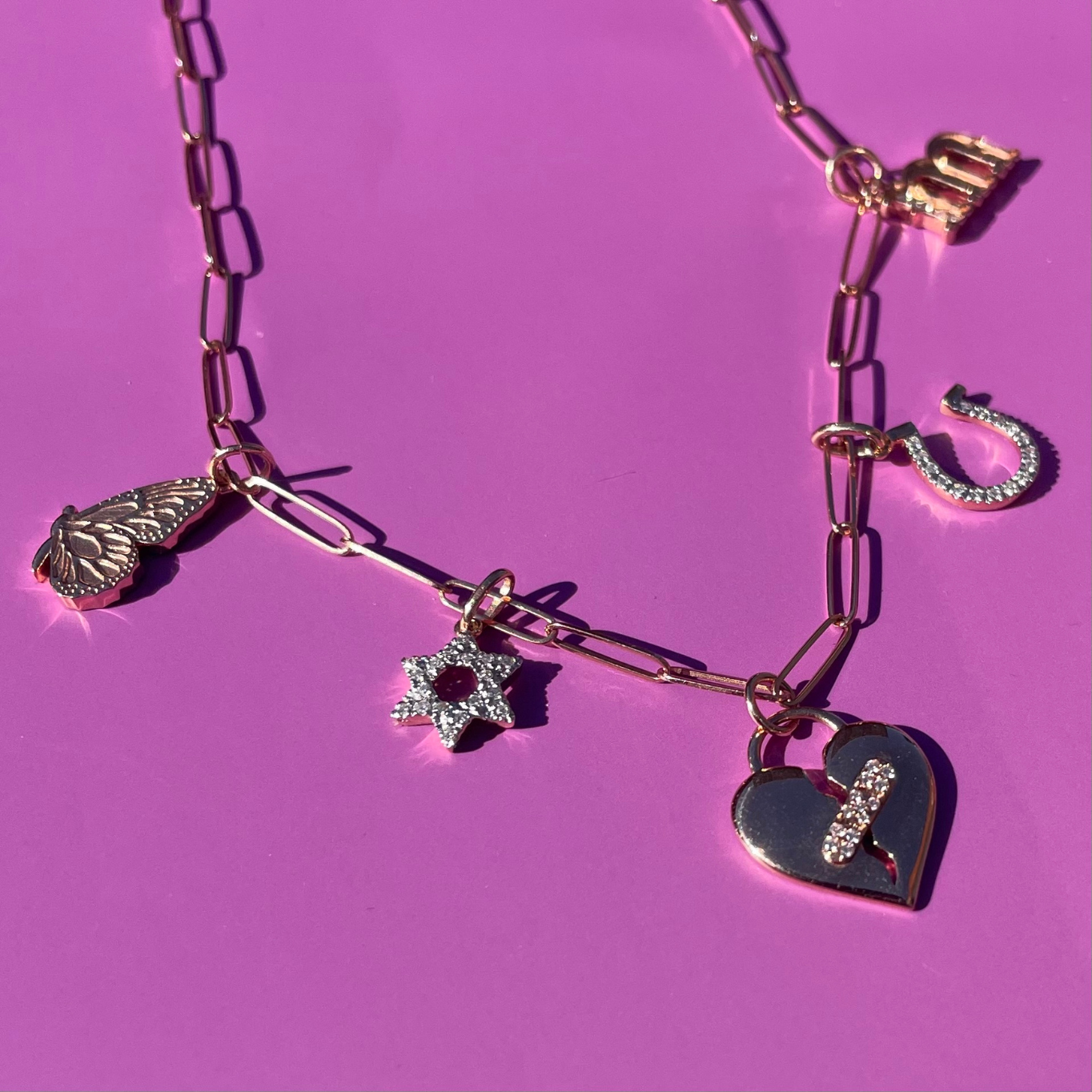 Diamond Horseshoe Pendant