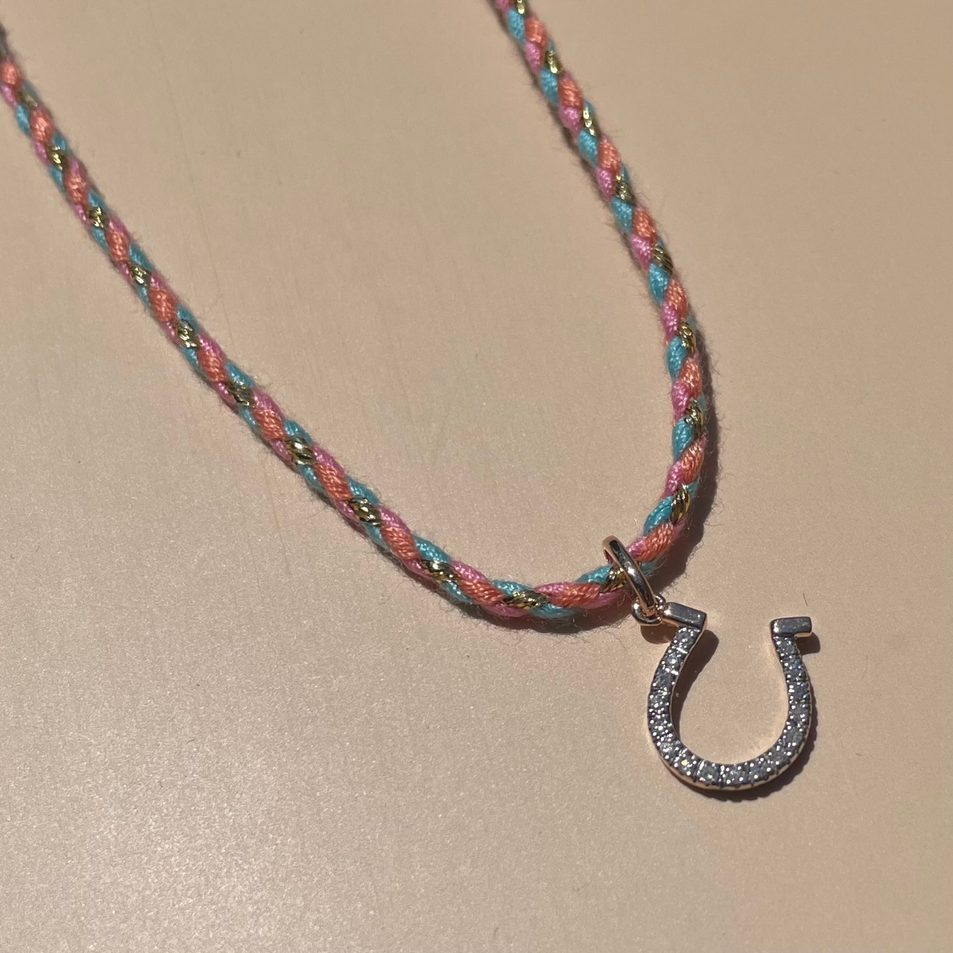 Diamond Horseshoe Pendant