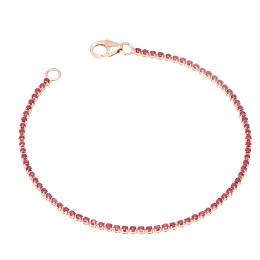 Ruby Tennis Bracelet