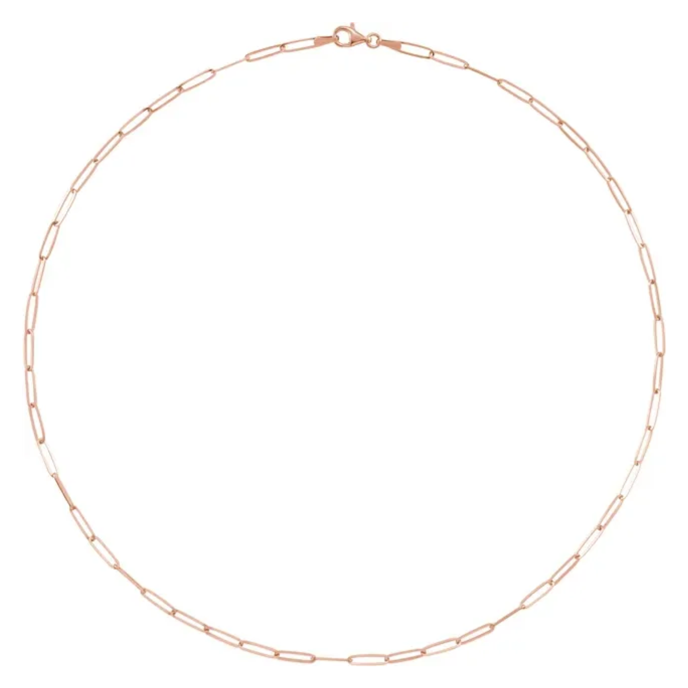 Paperclip Chain Link Necklace
