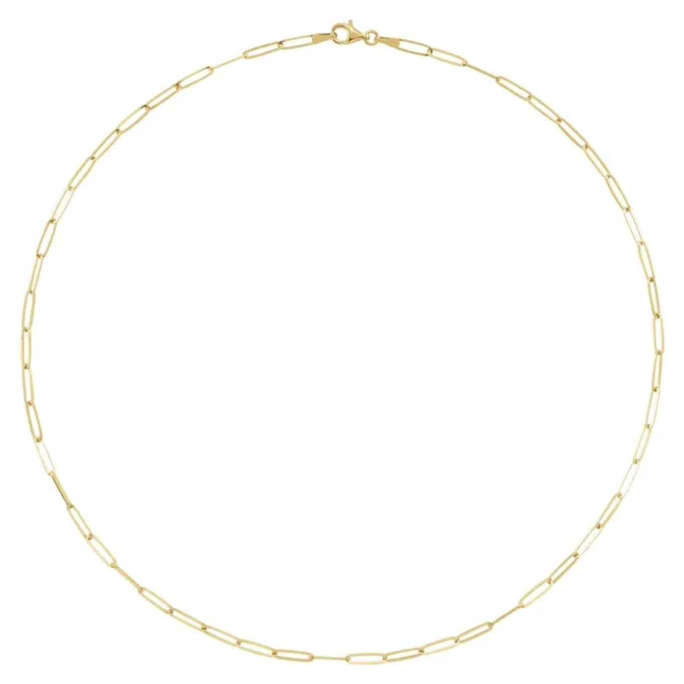 Paperclip Chain Link Necklace