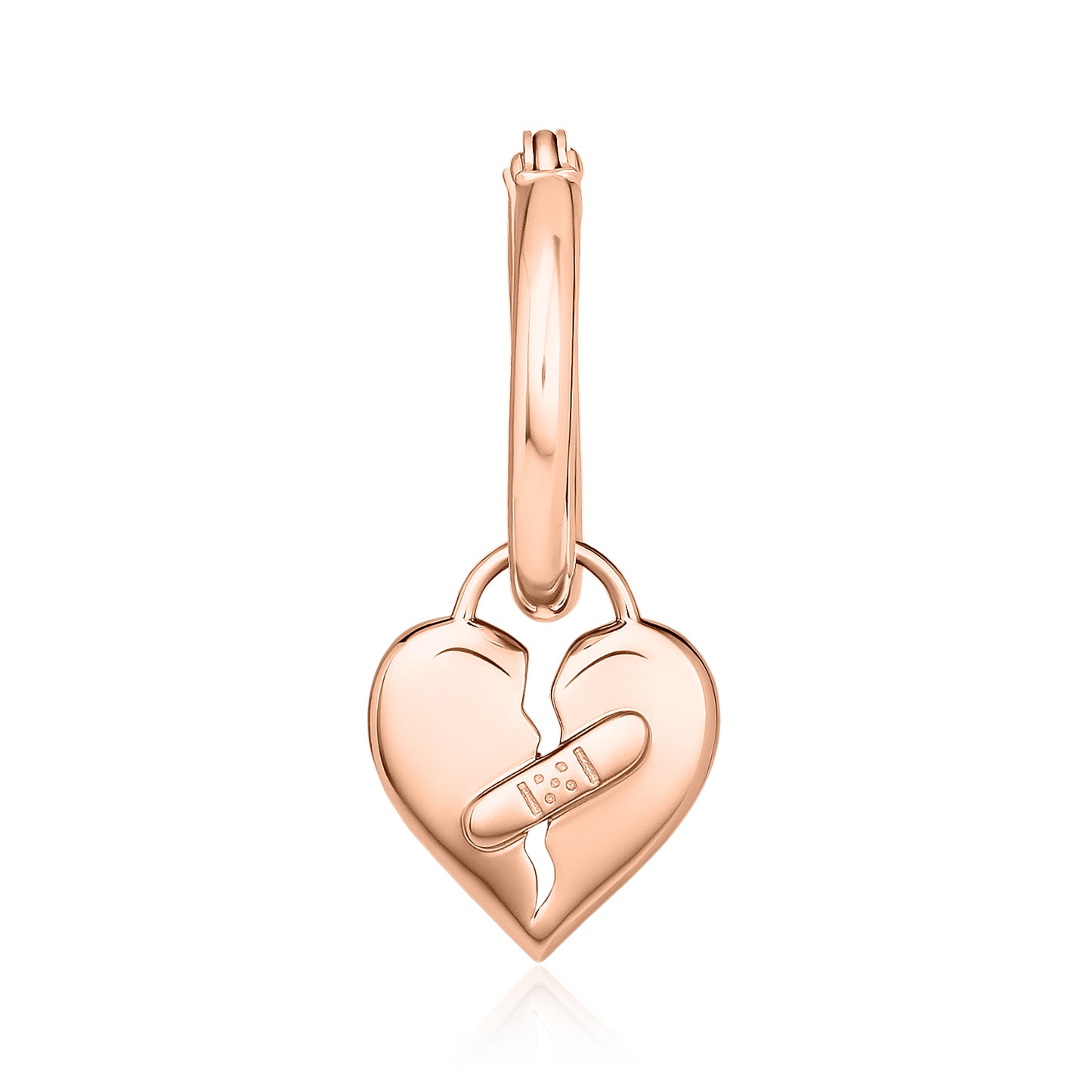 Healing Heart Hoop Earrings