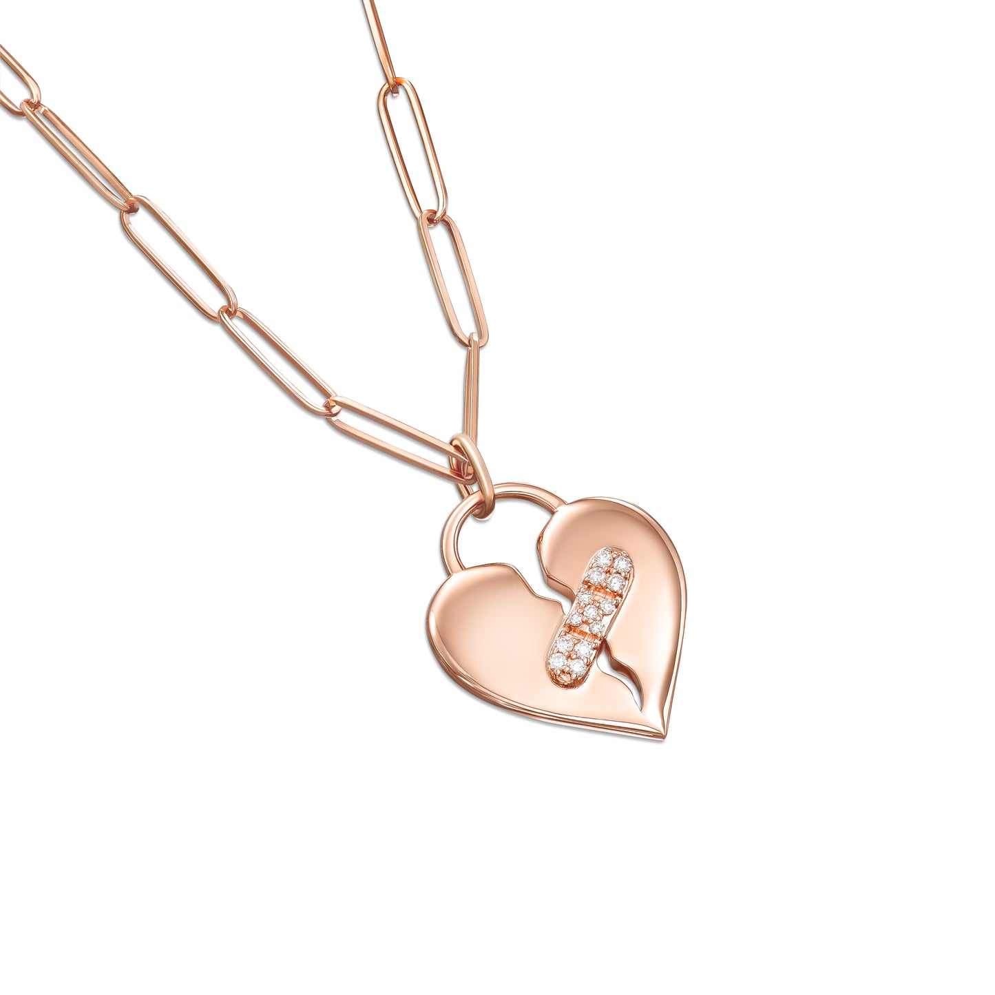 Medium Healing Heart Pendant with Diamonds