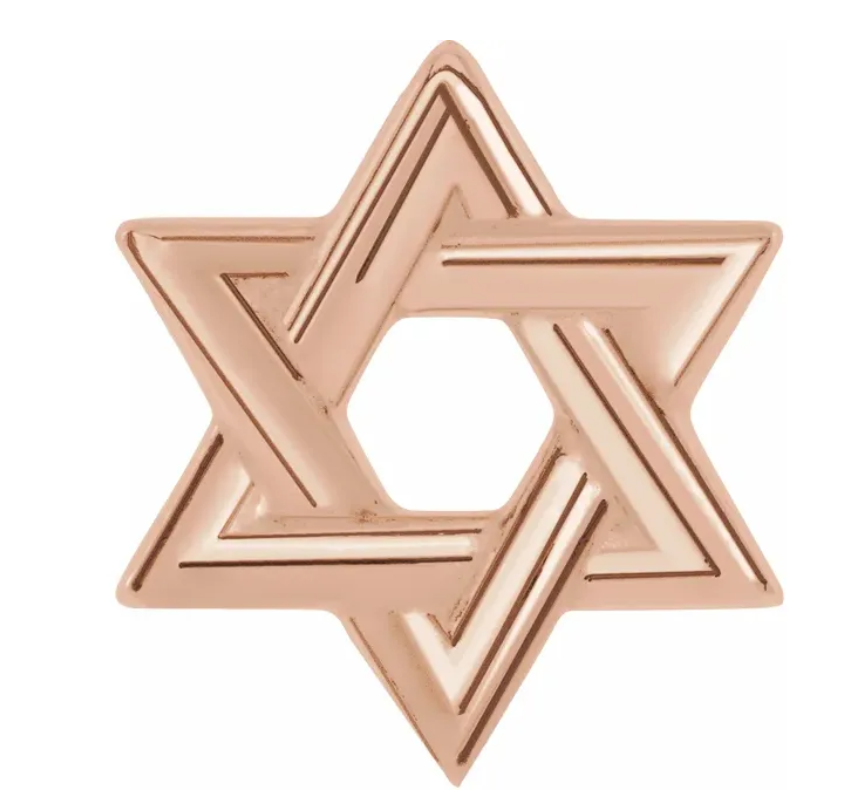 Star of David Hoop Charm