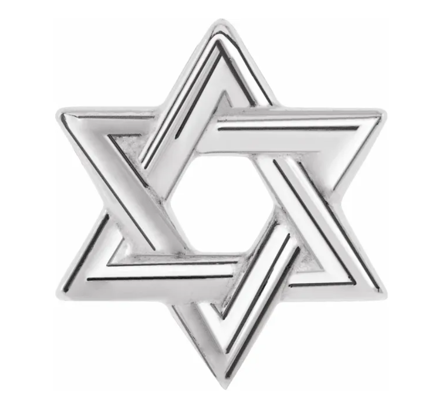 Star of David Hoop Charm