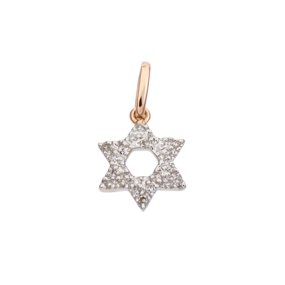 Diamond Star of David Pendant