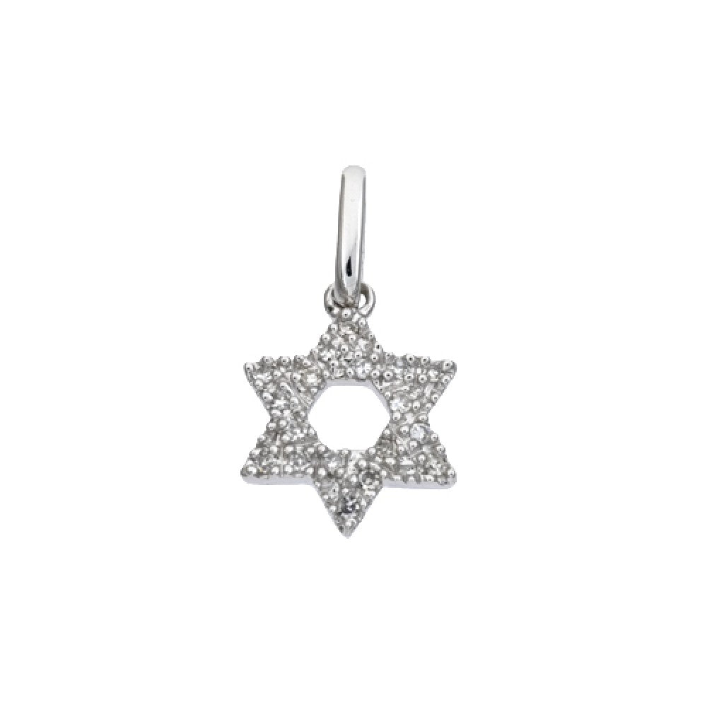 Diamond Star of David Pendant