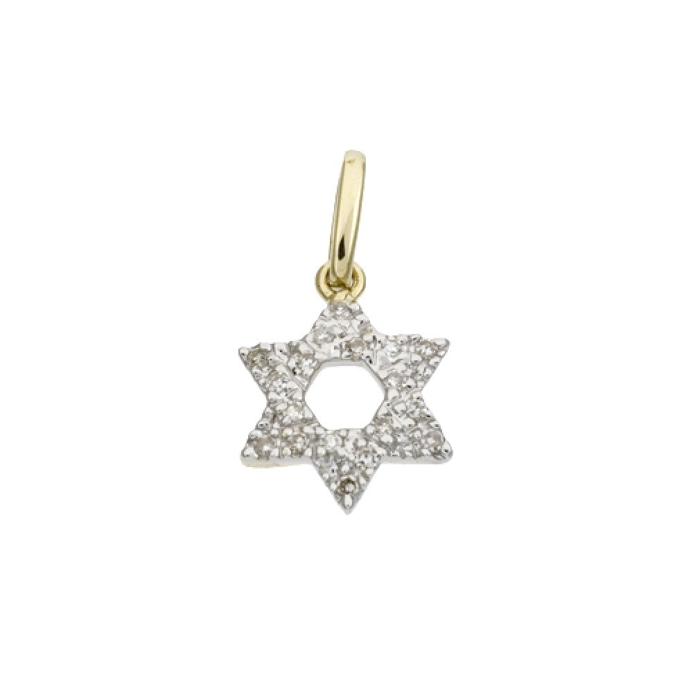 Diamond Star of David Pendant