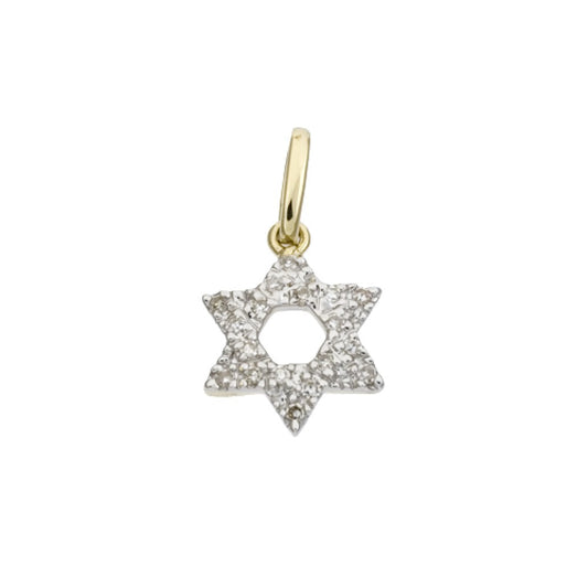 Diamond Star of David Pendant