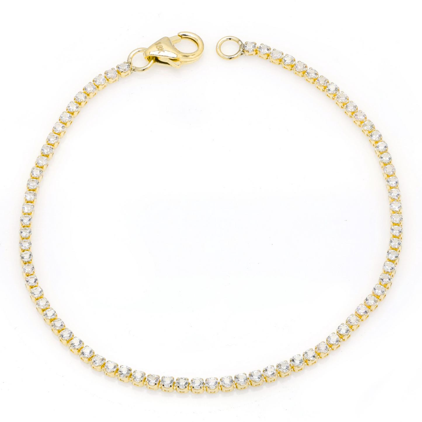 White Sapphire Tennis Bracelet