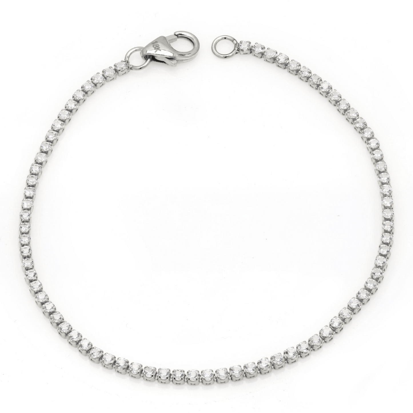 White Sapphire Tennis Bracelet