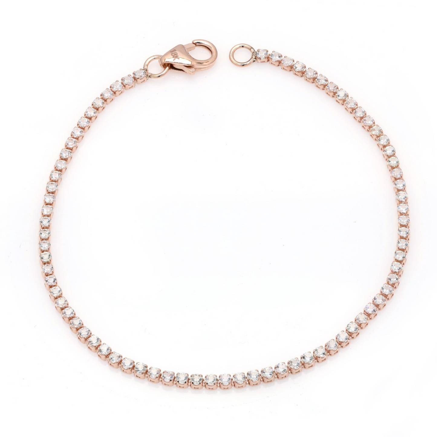 White Sapphire Tennis Bracelet