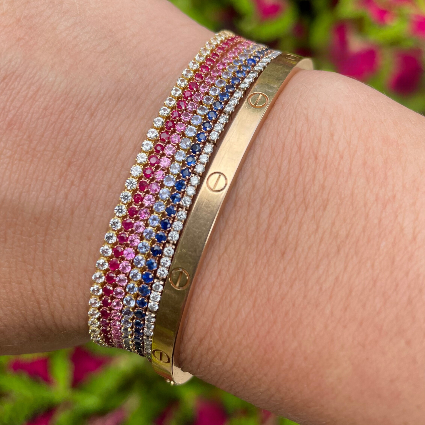 Ruby Tennis Bracelet