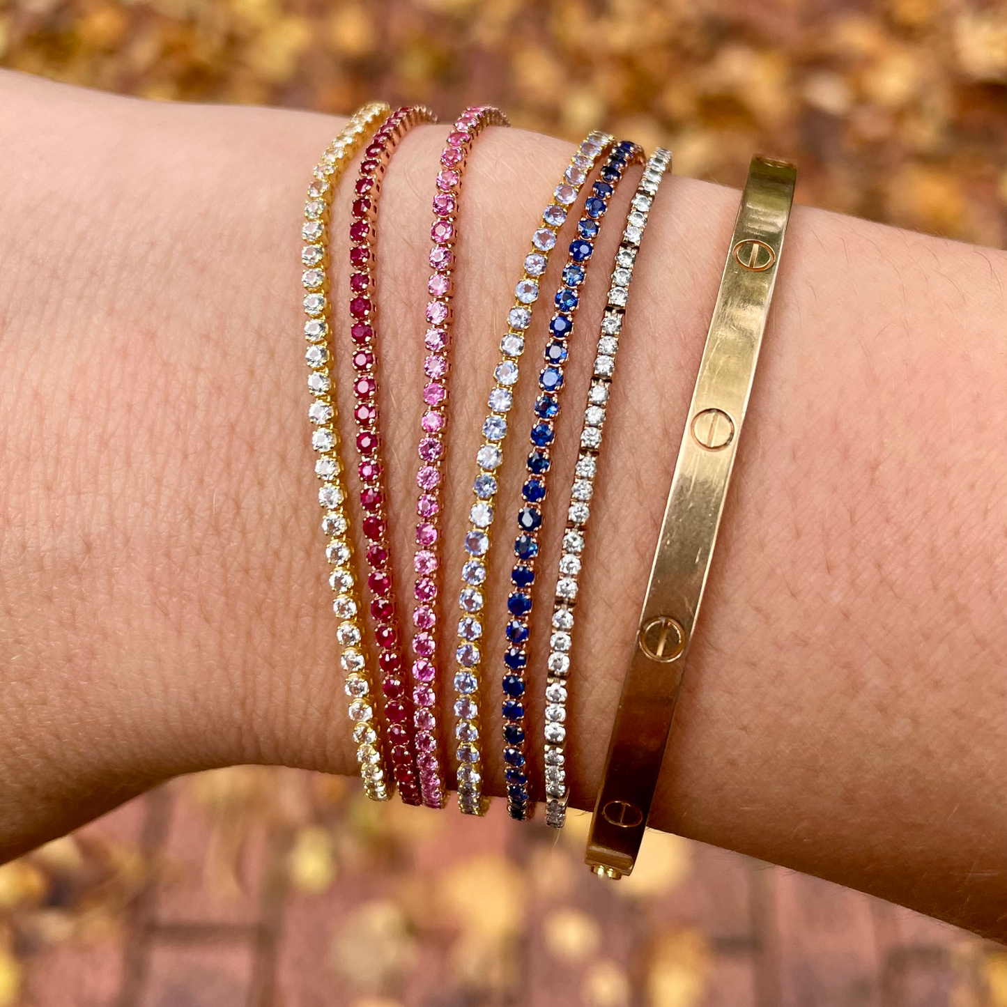 Ruby Tennis Bracelet
