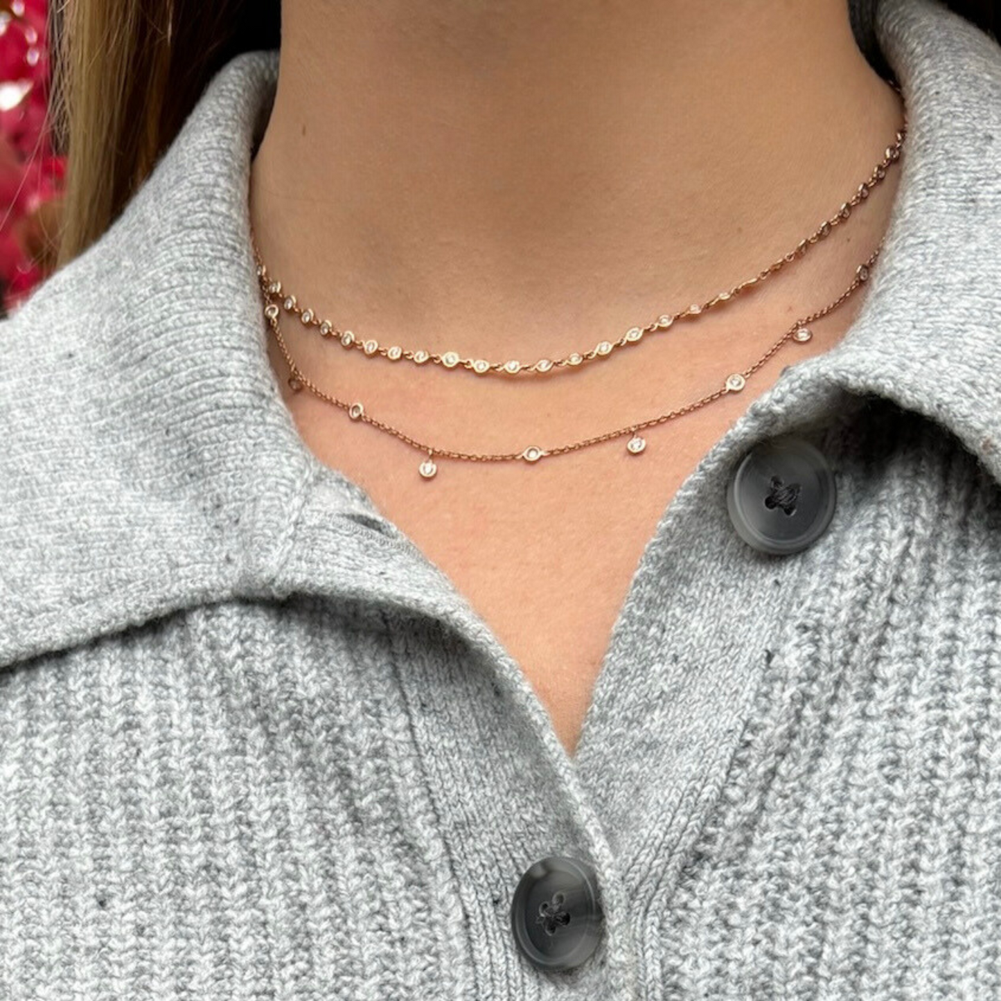 Diamond Dangle Necklace