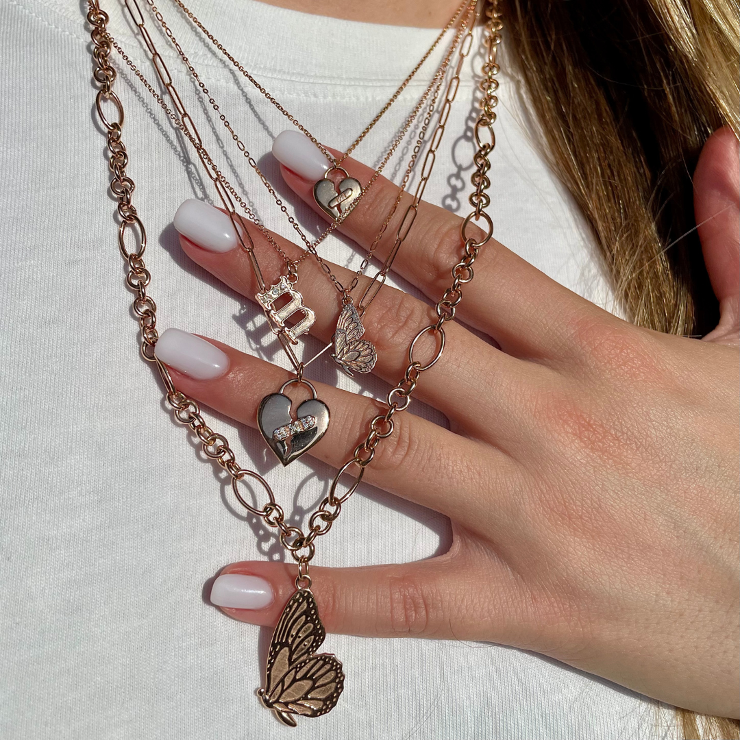 Mixed Rolo Chain with Oval Links