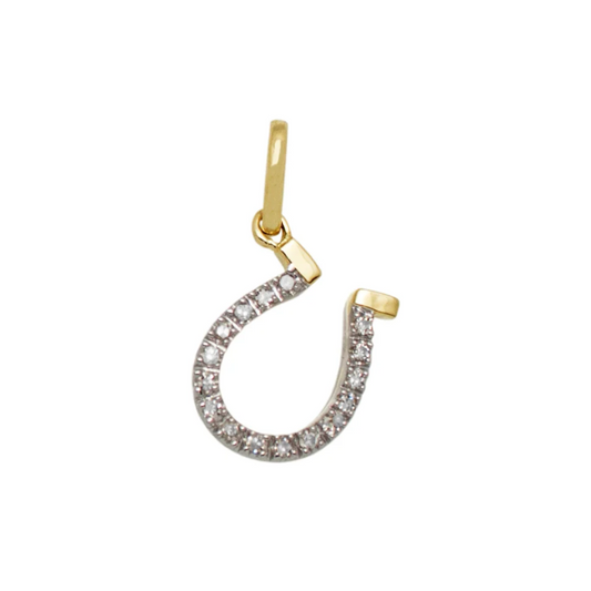 Diamond Horseshoe Pendant