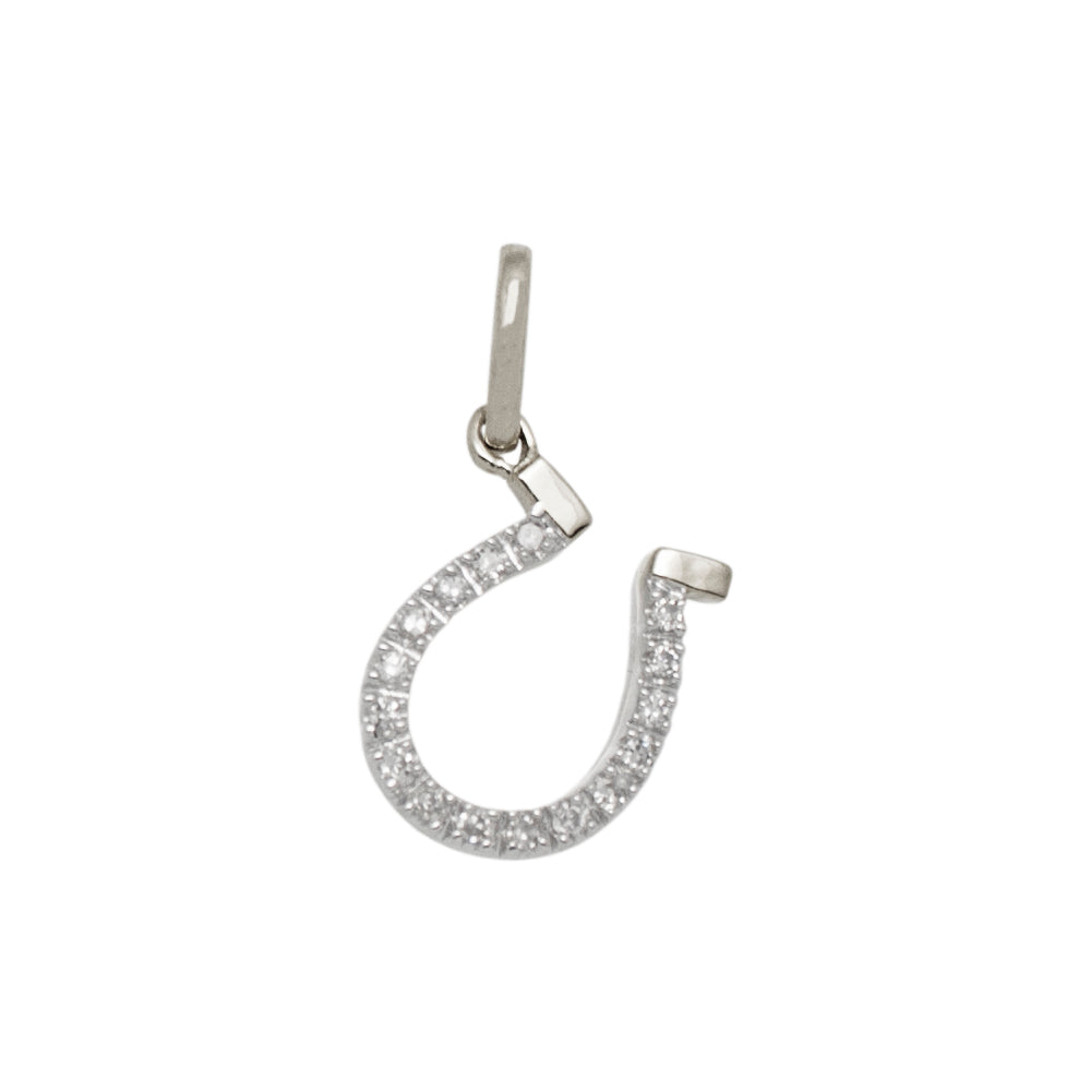 Diamond Horseshoe Pendant