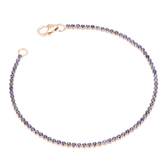 Blue Sapphire Tennis Bracelet