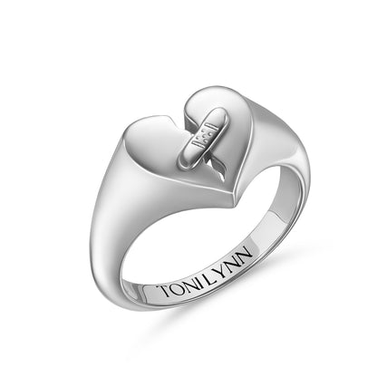 Healing Heart Signet Ring