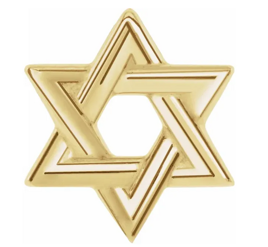 Star of David Hoop Charm