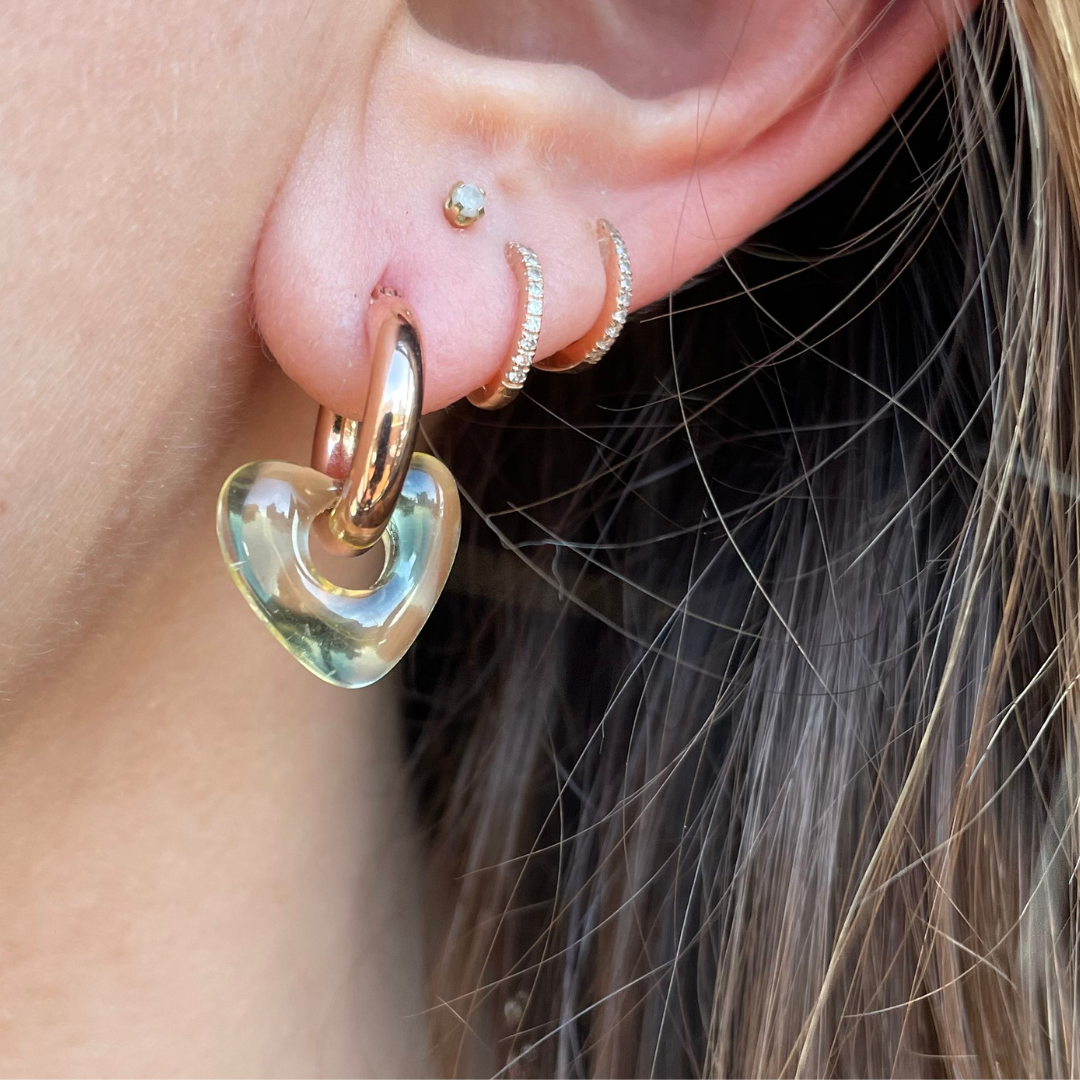 Tube Hoop Earrings, 3mm