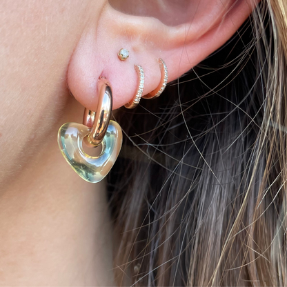 Tube Hoop Earrings, 3mm