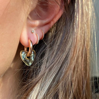 Tube Hoop Earrings, 3mm