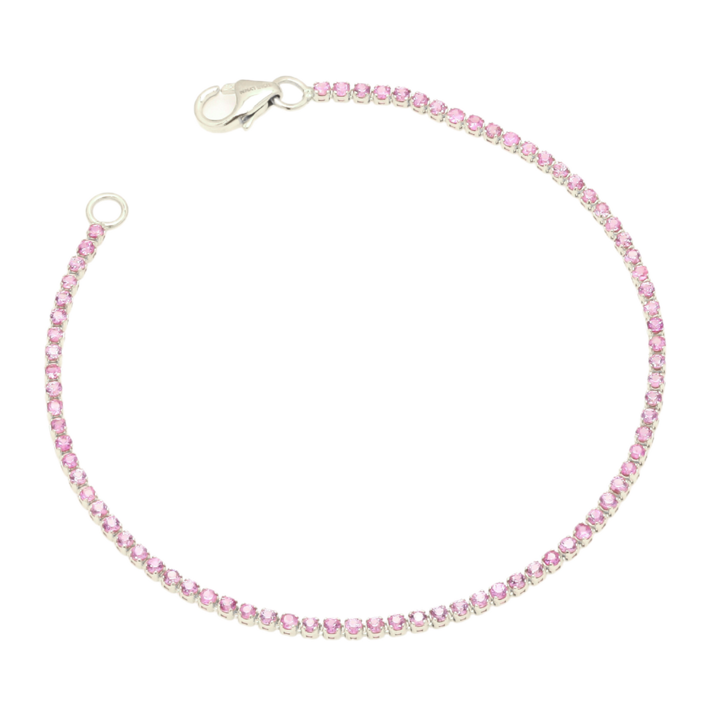 Pink Sapphire Tennis Bracelet